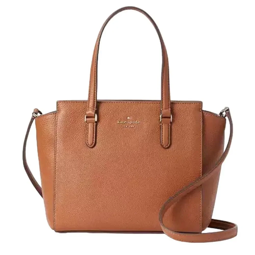 Kate Spade Jackson Camel Brown Medium Satchel Bag Purse Handbag